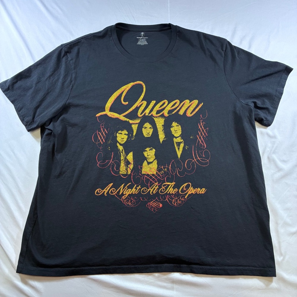 Wrangler Queen A Night At The Opera Band Graphic T-Shirt Black 3XL